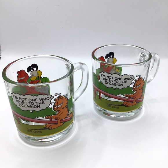 GARFIELD Characters " I'M NOT ONE WHO RISES TO THE OCCASION" Set of 2 - Picture 4 of 8